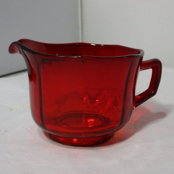 Vintage Ruby Red Amberina  Imperial Glass Creamer Molly 725 - Picture 2 of 8